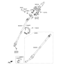 Diagram for 2020 Hyundai Genesis G80 Steering Shaft - 56400-B1000