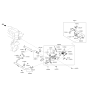 Diagram for Hyundai Genesis G80 Thermostat Housing - 25620-3L101