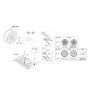 Diagram for Hyundai Genesis G80 Wheel Cover - 52960-B1100