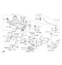 Diagram for Hyundai Genesis G80 Axle Beam Mount - 55138-B1300