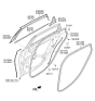 Diagram for 2019 Hyundai Genesis G80 Weather Strip - 83220-B1600