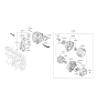 Diagram for Hyundai Genesis G90 Alternator Bracket - 37460-3F410