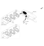 Diagram for 2019 Hyundai Genesis G80 Instrument Cluster - 94041-B1550