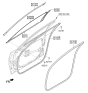 Diagram for 2014 Hyundai Genesis Door Moldings - 82850-B1010