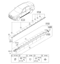 Diagram for Hyundai Genesis Door Moldings - 87721-B1000