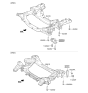 Diagram for Hyundai Genesis G90 Front Cross-Member - 62410-B1600