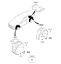 Diagram for Hyundai Genesis G80 Wheelhouse - 86811-B1500