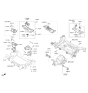 Diagram for Hyundai Genesis G80 Engine Mount Torque Strut - 21812-B1451