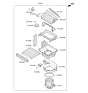 Diagram for 2016 Hyundai Genesis Blower Motor - 97113-B1000