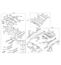 Diagram for Hyundai Genesis G80 Front Cross-Member - 65185-B1000
