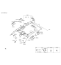 Diagram for 2020 Hyundai Genesis G80 Sun Visor - 85201-B1901-RRY