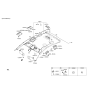 Diagram for 2018 Hyundai Genesis G80 Sun Visor - 85201-B1901-RRY