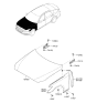 Diagram for 2019 Hyundai Genesis G80 Hood Hinge - 79110-B1500