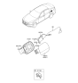 Diagram for Hyundai Genesis G90 Fuel Door Release Cable - 81590-B1000