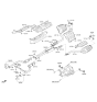 Diagram for 2019 Hyundai Genesis G80 Muffler - 28650-B1270