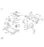 Diagram for 2019 Hyundai Genesis G80 Engine Mount Torque Strut - 21812-B1100