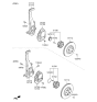 Diagram for Hyundai Genesis G80 Steering Knuckle - 51710-B1001