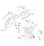 Diagram for Hyundai Genesis G80 Power Window Switch - 93580-B1900-4X