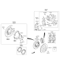 Diagram for Hyundai Santa Fe Sport Brake Caliper Piston - 58112-37500