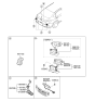 Diagram for Hyundai Tailgate Handle - 95760-B1010