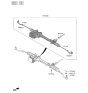 Diagram for Hyundai Genesis Steering Shaft - 56414-B1000