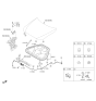 Diagram for 2020 Hyundai Genesis G80 Hood Latch - 81130-B1500