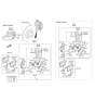 Diagram for 2017 Hyundai Genesis G80 Brake Caliper - 58180-B1A21