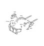 Diagram for Hyundai Accent Radiator Support - 64101-1E100