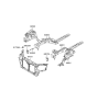 Diagram for 2011 Hyundai Accent Radiator Support - 64101-1E100