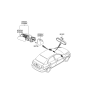Diagram for Hyundai Accent Car Mirror - 87611-1E000