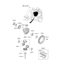 Diagram for 2008 Hyundai Accent Differential - 45822-23500