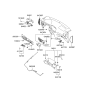 Diagram for 2007 Hyundai Accent Steering Column Cover - 84852-1E150-WK