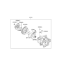 Diagram for 2011 Hyundai Accent Drive Belt - 97713-1E000