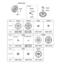 Diagram for Hyundai Accent Lug Nuts - 52951-11210