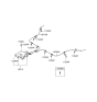 Diagram for 2008 Hyundai Accent Parking Brake Cable - 59770-1G010