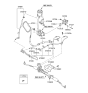 Diagram for 2010 Hyundai Accent Power Steering Hose - 57510-1E000