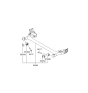 Diagram for 2008 Hyundai Accent Axle Support Bushings - 55160-1E000