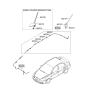 Diagram for 2005 Hyundai Accent Antenna - 96200-1E112