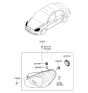 Diagram for Hyundai Accent Headlight - 92101-1E011