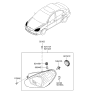 Diagram for 2006 Hyundai Accent Headlight - 92101-1E011