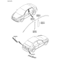 Diagram for 2011 Hyundai Accent Door Moldings - 86363-1E201