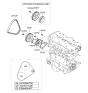 Diagram for 2010 Hyundai Accent Drive Belt - 25212-26021