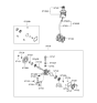 Diagram for 2007 Hyundai Accent Power Steering Pump - 57100-1E001