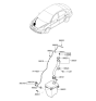 Diagram for 2008 Hyundai Accent Washer Pump - 98510-1C000