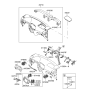 Diagram for 2008 Hyundai Accent Hazard Warning Switch - 93790-1E000