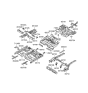 Diagram for Hyundai Accent Front Cross-Member - 65831-1G300