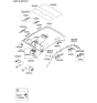 Diagram for 2008 Hyundai Accent Sun Visor - 85210-1E401-QS