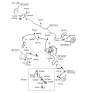 Diagram for 2006 Hyundai Accent Hydraulic Hose - 58732-1E000