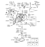 Diagram for Hyundai Belt Tensioner Bolt - 11403-08286-K