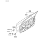 Diagram for 2006 Hyundai Accent Door Hinge - 79310-1E200